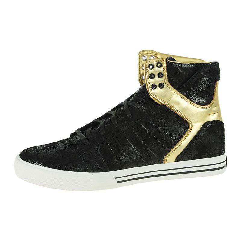 Supra SKYTOP NS Sneaker High Damen Schwarz Gold Online Kaufen SEWHN8392